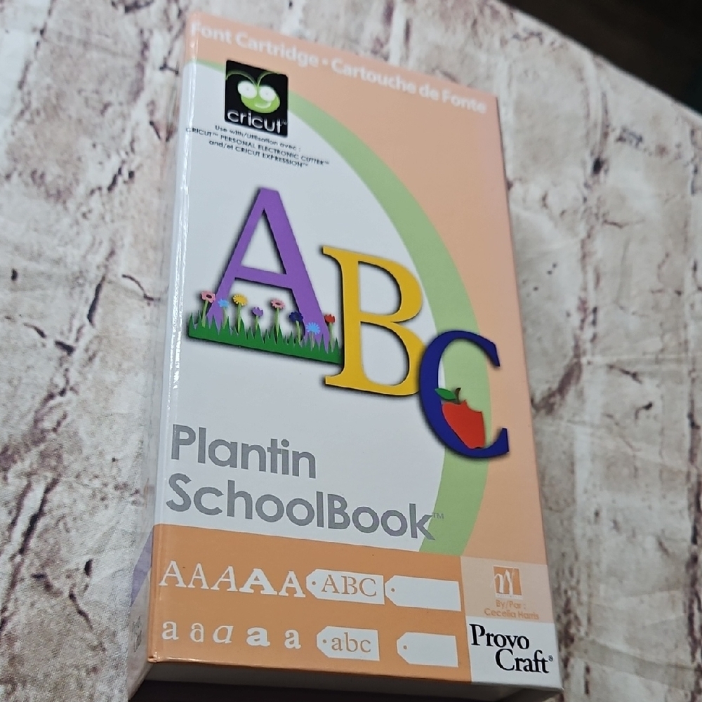 Cricut Font Cartridge‎ Plantin Schoolbook
